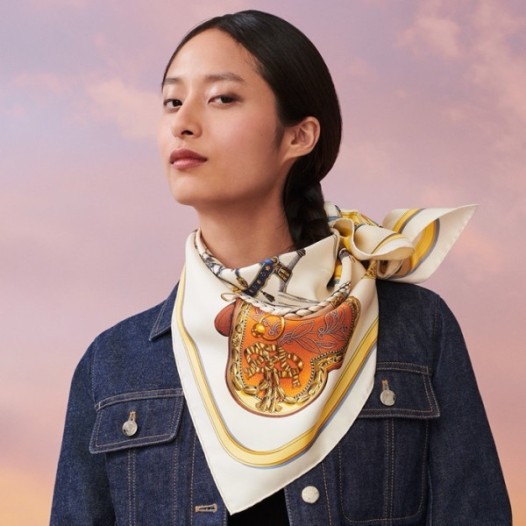 ❤에르메스 여성 화이트 스카프 - Hermes Womens White Scarf - acc2231x
