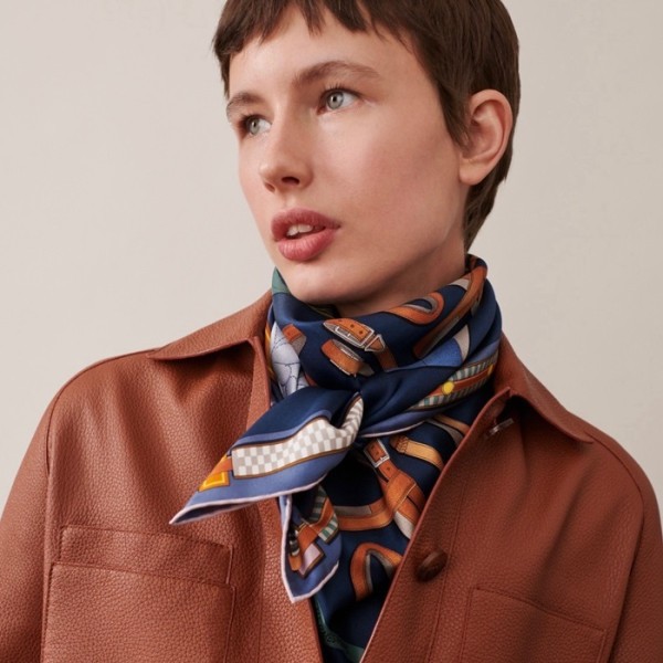 ✨에르메스 여성 블루 스카프 - Hermes Womens Blue Scarf - acc2247x
