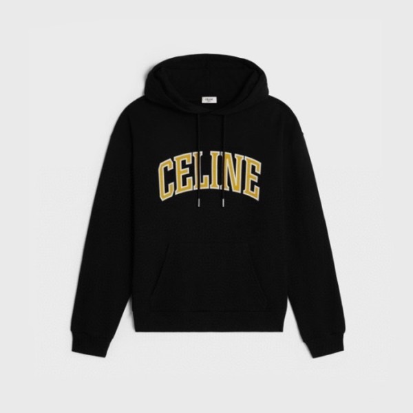 ✨셀린느 남성 블랙 후드티 - Celine Mens Black Hoodie - cec1461x