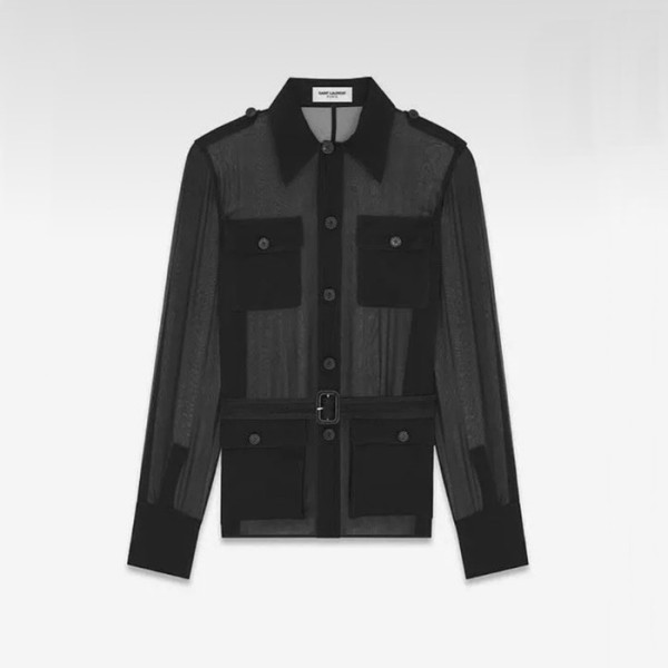 ✨입생로랑 여성 폴로 셔츠 - Saint Laurent Womens Black Shirts - ysc1477x