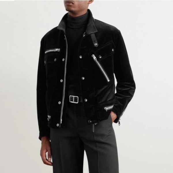 ✨톰포드 남성 가죽 자켓 - Tom Ford Mens Black Jackets - toc1516x