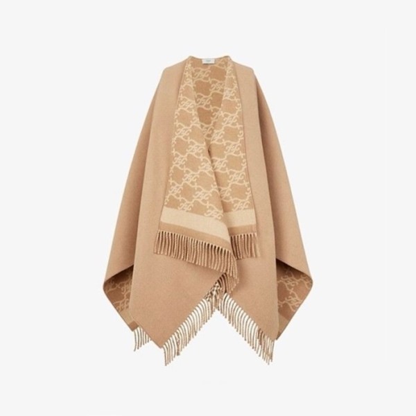 ✨펜디 여성 카멜 판쵸 - Fendi Womens Camel Pancho - acc2272x