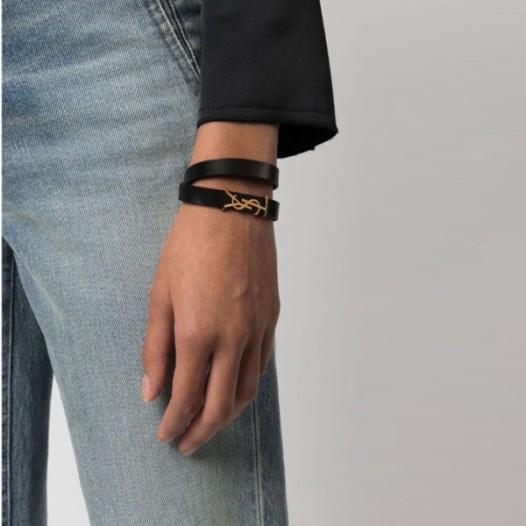❤입생로랑 여성 골드 팔찌 - Saint Laurent Womens Gold Bangle - acc2308x