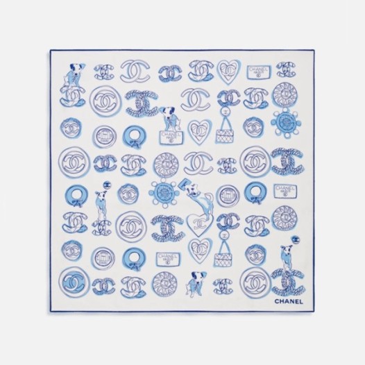 ❤샤넬 여성 블루 스카프 - Chanel Womens Blue Scarf - acc2317x