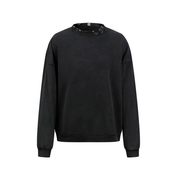 ✨발렌시아가 남성 크루넥 맨투맨 - Balenciaga Mens Black Tshirts - bac1865x