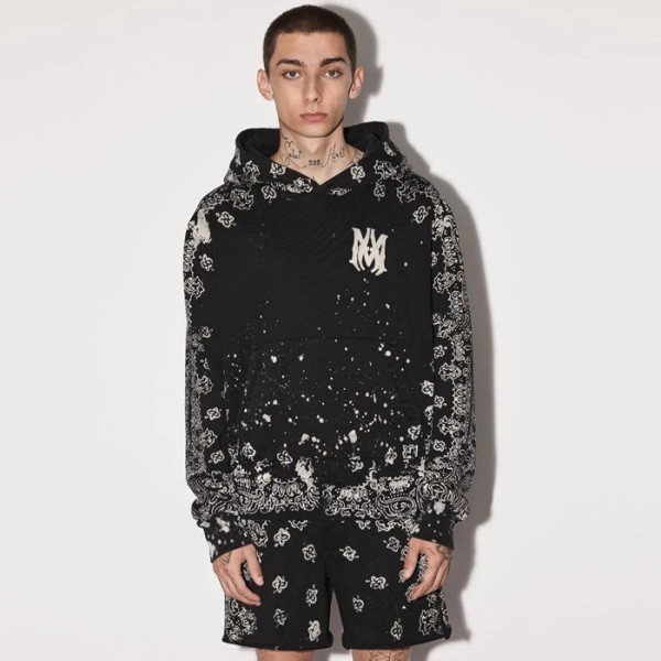 ✨아미리 남성 블랙 후드티 - Amiri Mens Black Hoodie - amc1895x