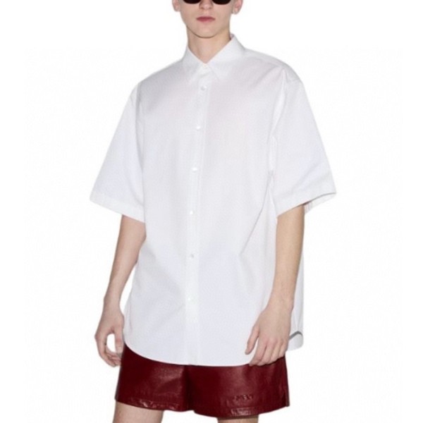 ✨구찌 남성 화이트 반팔 셔츠 - Gucci Mens White Shirts - guc1907x