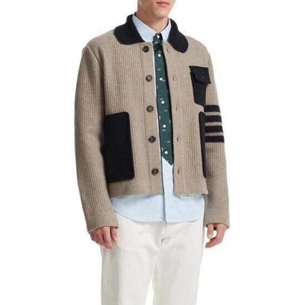 ✨톰브라운 남성 폴로 니트 - Thom Browne Mens Polo Knits - thc1943x