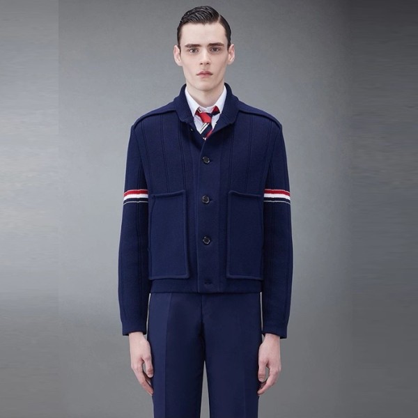 ✨톰브라운 남성 폴로 니트 - Thom Browne Mens Polo Knits - thc1944x