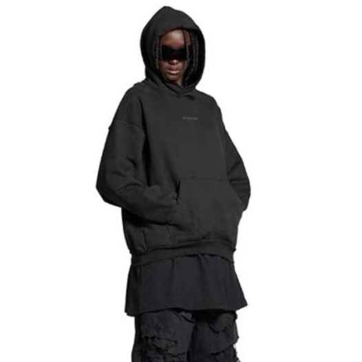 ❤발렌시아가 남성 블랙 후드티 - Balenciaga Mens Black Hoodie - bac1974x