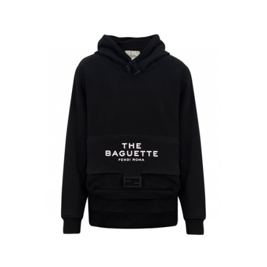 ❤펜디 남성 블랙 후드티 - Fendi Mens Black Hoodie - fec1975x