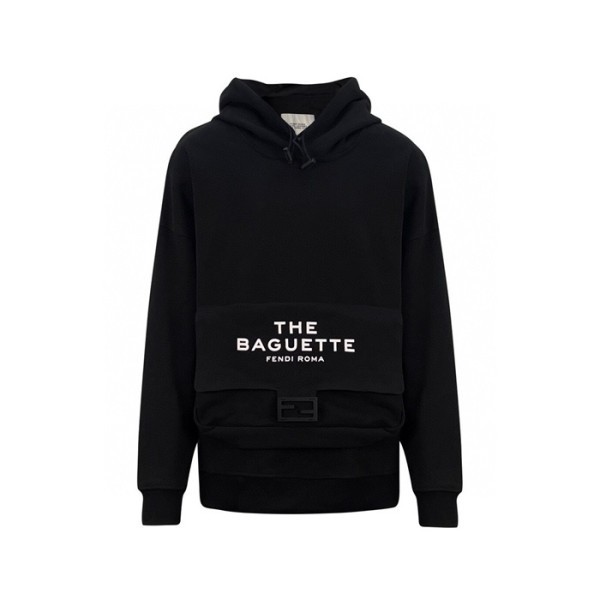 ✨펜디 남성 블랙 후드티 - Fendi Mens Black Hoodie - fec1975x