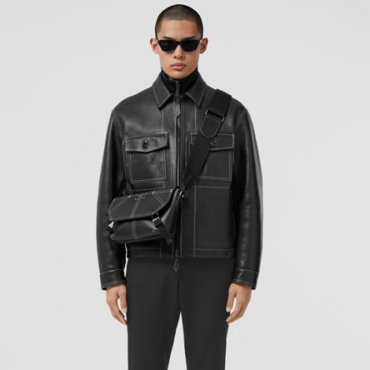 ❤버버리 남성 가죽 자켓 - Burberry Mens Black Jackets - buc1976x