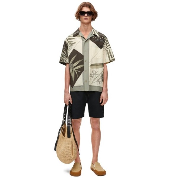 ✨로에베 남성 캐쥬얼 반바지 - Loewe Mens Black Half-pants - loc2039x