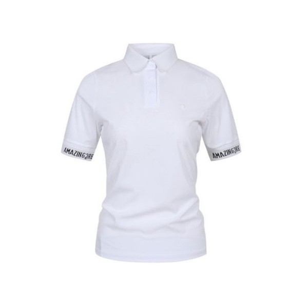 ✨[AMAZINGCRE] 어메이징크리 여성 에센셜 니트카라 쇼츠 티셔츠 - gol1238x