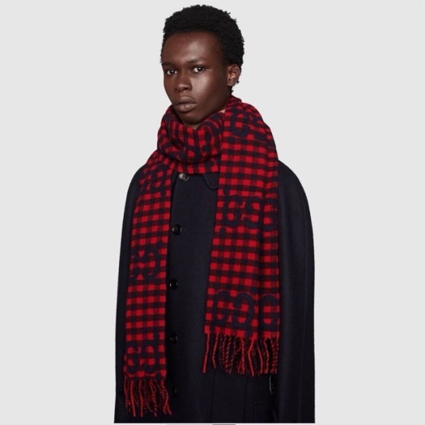 ✨구찌 여성 레드 머플러 - Gucci Womens Red Muffler - acc2349x