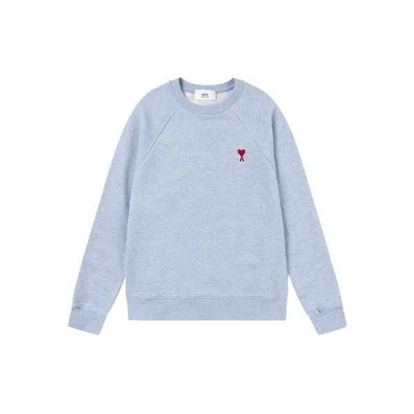 ✨아미 남성 블루 맨투맨 - Ami Mens Blue Tshirts - amc2138x