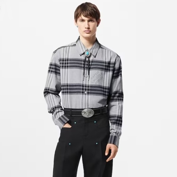 ✨루이비통 남성 체크 셔츠 - Louis vuitton Mens Dress Shirts - lvc2140x