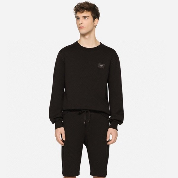 ✨돌체앤가바나 남성 블랙 맨투맨 - Dolce&Gabbana Mens Black Tshirts - dol2193x