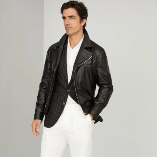 ✨브루넬로쿠치넬리 남성 가죽 자켓 - Brunello Cucinelli Mens Polo Jackets - brc2209x