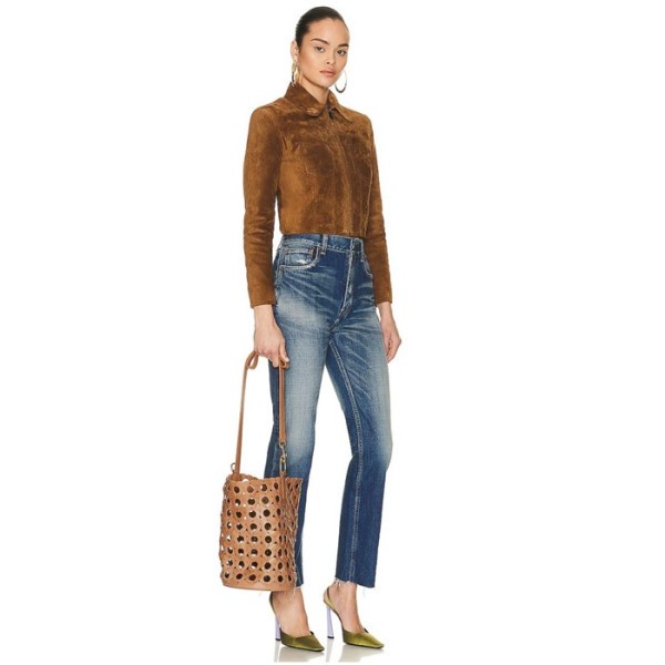 ✨입생로랑 여성 하트 프린트 버킷 백 베지터블 레더 - Saint Laurent Womens Bucket Bag - ysb2472x