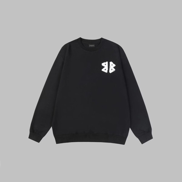 ✨발렌시아가 남성 블랙 맨투맨 - Balenciaga Mens Black Tshirts - bac2211x