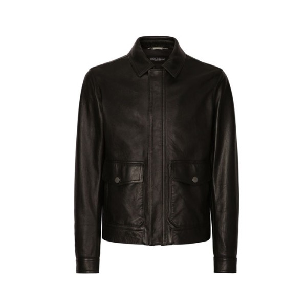 ✨돌체앤가바나 남성 가죽 자켓 - Dolce&Gabbana Mens Black Jackets - doc2224x