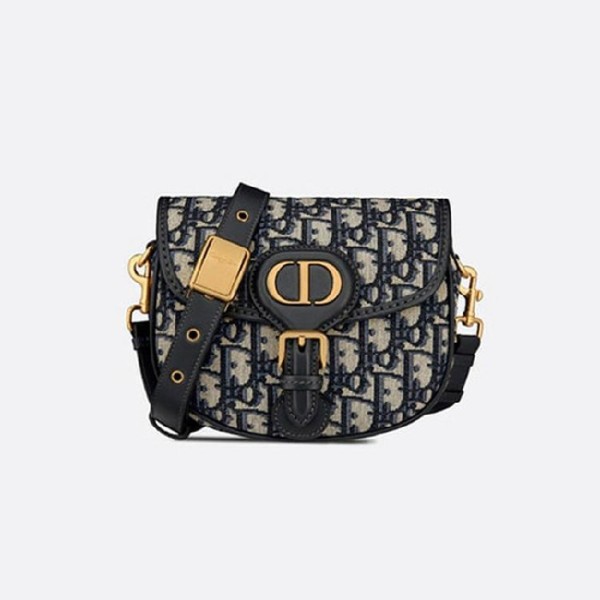 ✨디올 여성 블루 오블리크 자카드 바비백 스몰 - Dior Oblique Jacquard  Bobby Bag- di2571z