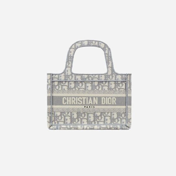 ✨디올 여성 그레이 오블리크 북 토트백 미니 - Dior Oblique Mini Tote Bag- di2579z