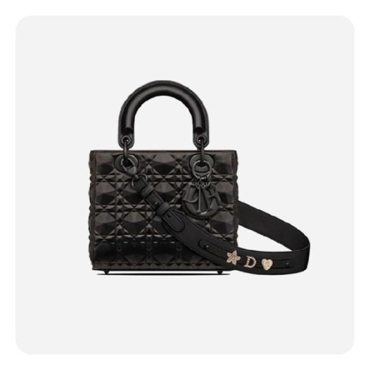 ❤디올 여성 블랙 다이아몬드 까나쥬 레이디백 스몰- Dior Diamond Cannage Lady Small Bag- di2599z