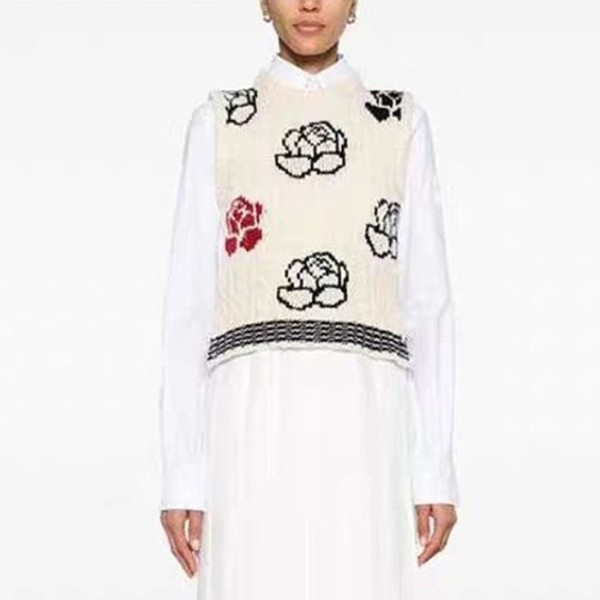 ✨톰브라운 여성 라운드 베스트 - Thom Browne Womens Best - thc2336x