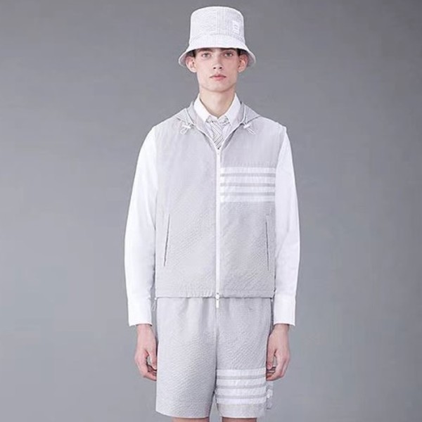 ✨톰브라운 남성 후드 베스트 - Thom Browne Mens Hood Vest - thc2339x
