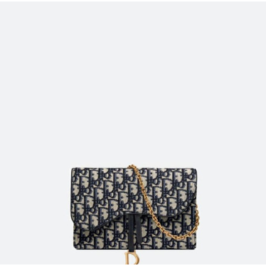 ❤디올 블루 오블리크 파우치 새들 백 - Dior Oblique Pouch Bag- di2618z