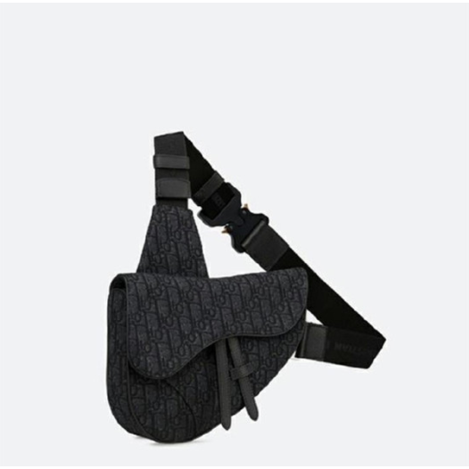 ❤디올 블랙 오블리크  자카드 새들 백- Dior Oblique Jacquard Saddle Bag- di2623z
