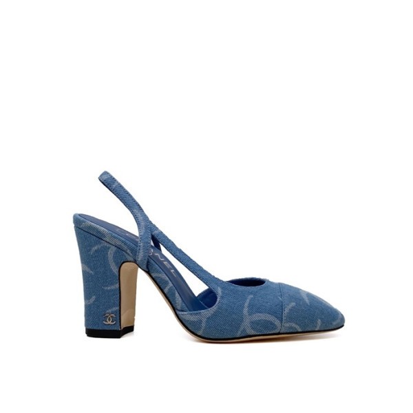 ✨샤넬 여성 하이힐 슬링백 - Chanel Womens Blue Slingback - chs1436x