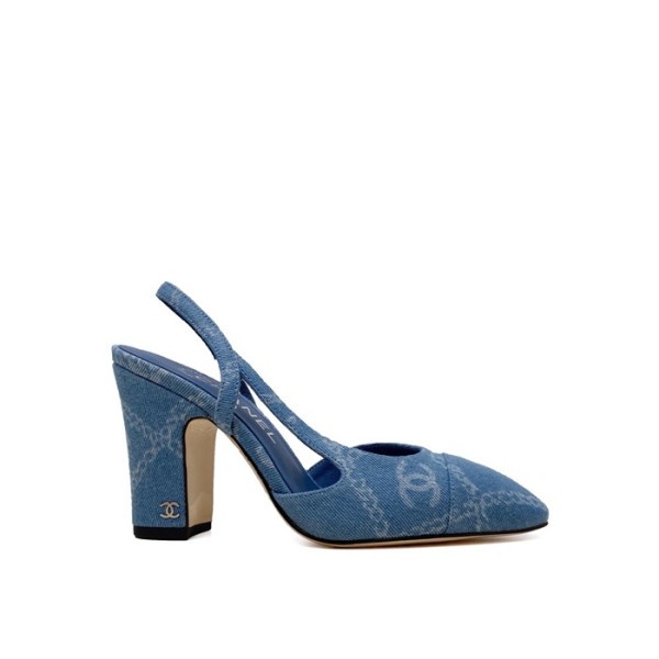 ✨샤넬 여성 하이힐 슬링백 - Chanel Womens Blue Slingback - chs1437x