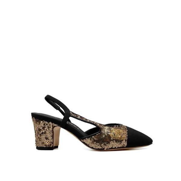 ✨샤넬 여성 미들힐 슬링백 - Chanel Womens Glitter Slingback - chs1442x