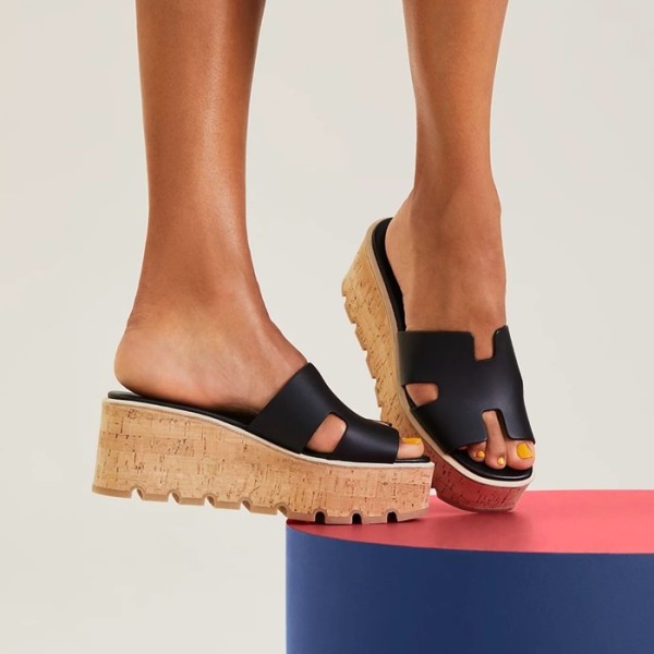 ✨에르메스 여성 웨지힐 뮬 - Hermes Womens Wedges heel Mules - hes1455x