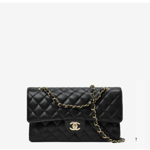 ❤샤넬 클래식 캐비어 미디움 블랙 골드/실버  - Chanel Classic Caviar Medium Bag- ch2653z