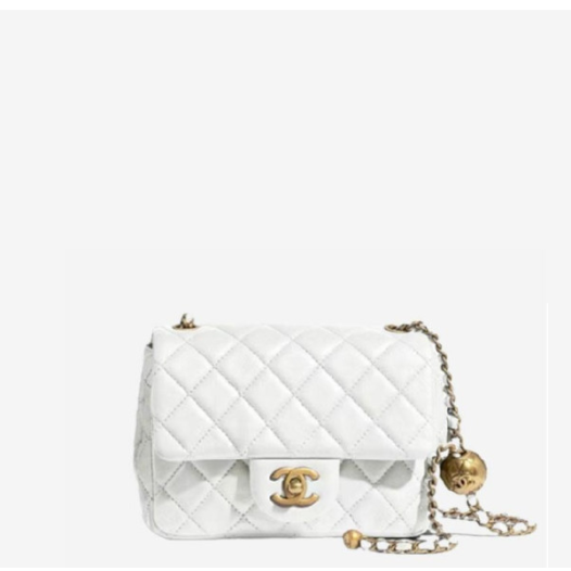 ❤샤넬 쁘띠삭 플랩백 골드볼 화이트 골드 - Chanel Petit Sac Flap Bag- ch2658z