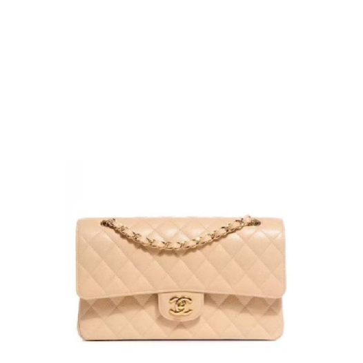 ❤샤넬 클래식 캐비어 그레인 카프스킨 미디움 핑크 골드 - Chanel Classic Caviar Calfskin Medium Bag- ch2662z