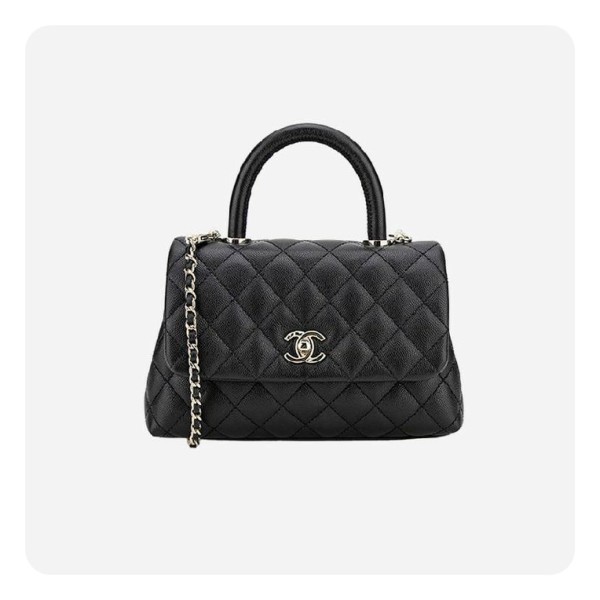 ✨샤넬 코코핸들 스몰 블랙 골드 - Chane Coco Handle Small Bag - ch2696z