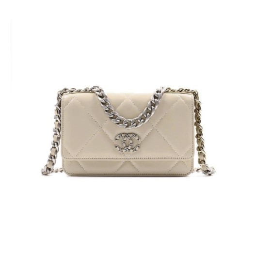 ❤샤넬 19 woc 베이지 실버  - Chane 19 woc Bag - ch2702z