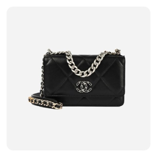 ❤샤넬 19 woc 블랙 실버 - Chane 19 woc Bag - ch2704z