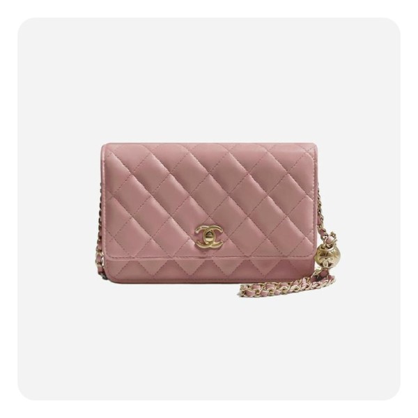 ✨샤넬 골드볼 woc 램스킨 핑크 골드 - Chane  woc Lamb skin Bag - ch2705z