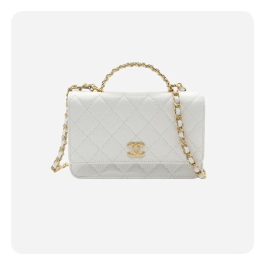 ❤샤넬 탑핸들 woc 램스킨 화이트 골드 - Chane Top Handle woc Lamb skin Bag - ch2710z
