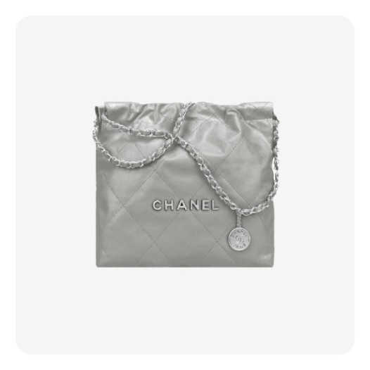 ❤샤넬 22백 라이트그레이 실버- Chane 22 Bag Light Bag - ch2717z