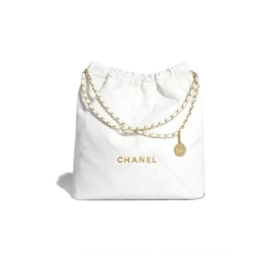 ❤샤넬 22백 스몰 화이트 골드  - Chane 22 Bag Small Bag - ch2723z