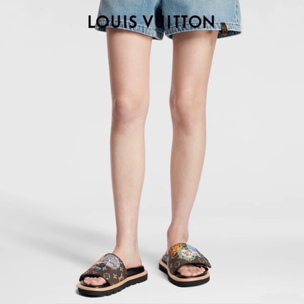 ✨루이비통 여성 폴 뮬 - Louis vuitton Womens Pool Pillow Flat Comfort Mules - lvs1539x