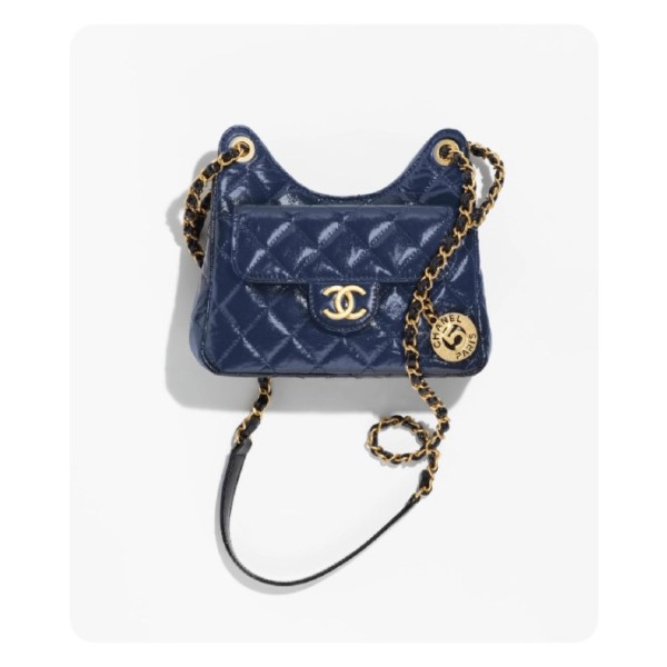 ✨샤넬 23 호보 핸드백 스몰 네이비 골드  - Chane 23 Hobo Handbag Small Bag - ch2733z